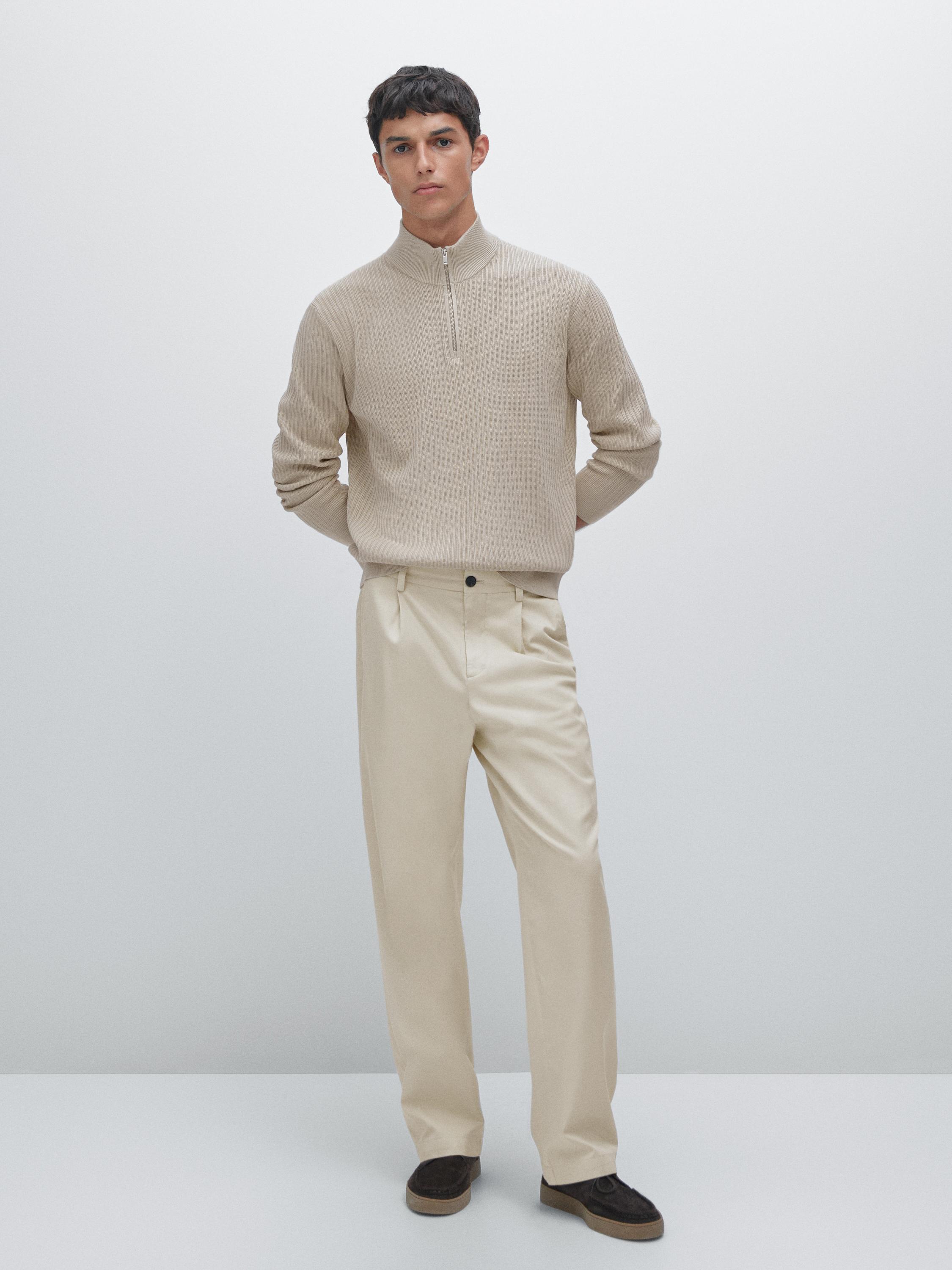 Вязаный свитер с воротником-стойкой Massimo Dutti, Stone
Вязаный свитер с воротником-стойкой Massimo Dutti, Stone