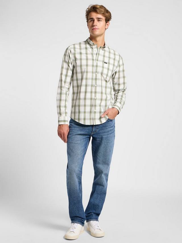 Рубашка с пуговицами Lee, Ecru/Green
Рубашка с пуговицами Lee, Ecru/Green