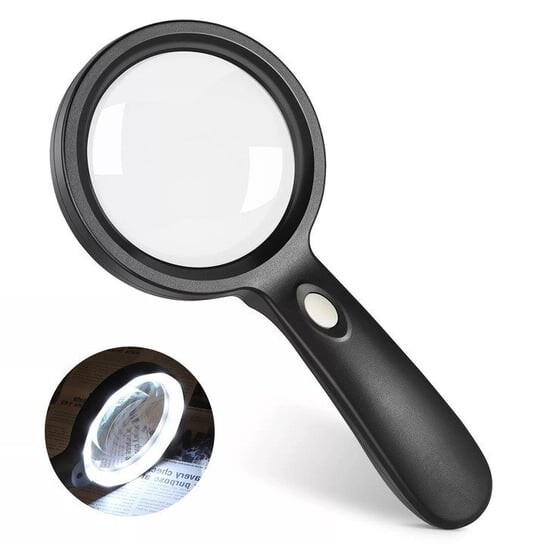 Большая стеклянная лупа, 10-кратное увеличение, 18-кратное светодиодное освещение, Inna marka
Большая стеклянная лупа, 10-кратное увеличение, 18-кратное светодиодное освещение, Inna marka