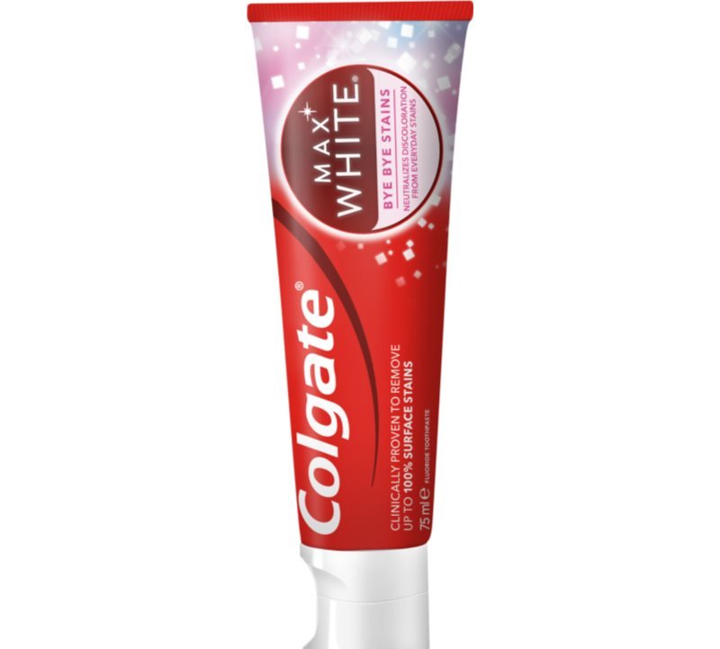 Colgate, Max White Bye Bye Stains, зубная паста, 75 мл
Colgate, Max White Bye Bye Stains, зубная паста, 75 мл