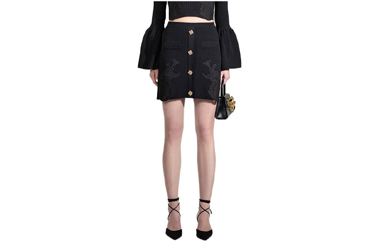 Повседневная короткая юбка Women's Black Self-portrait
Повседневная короткая юбка Women's Black Self-portrait