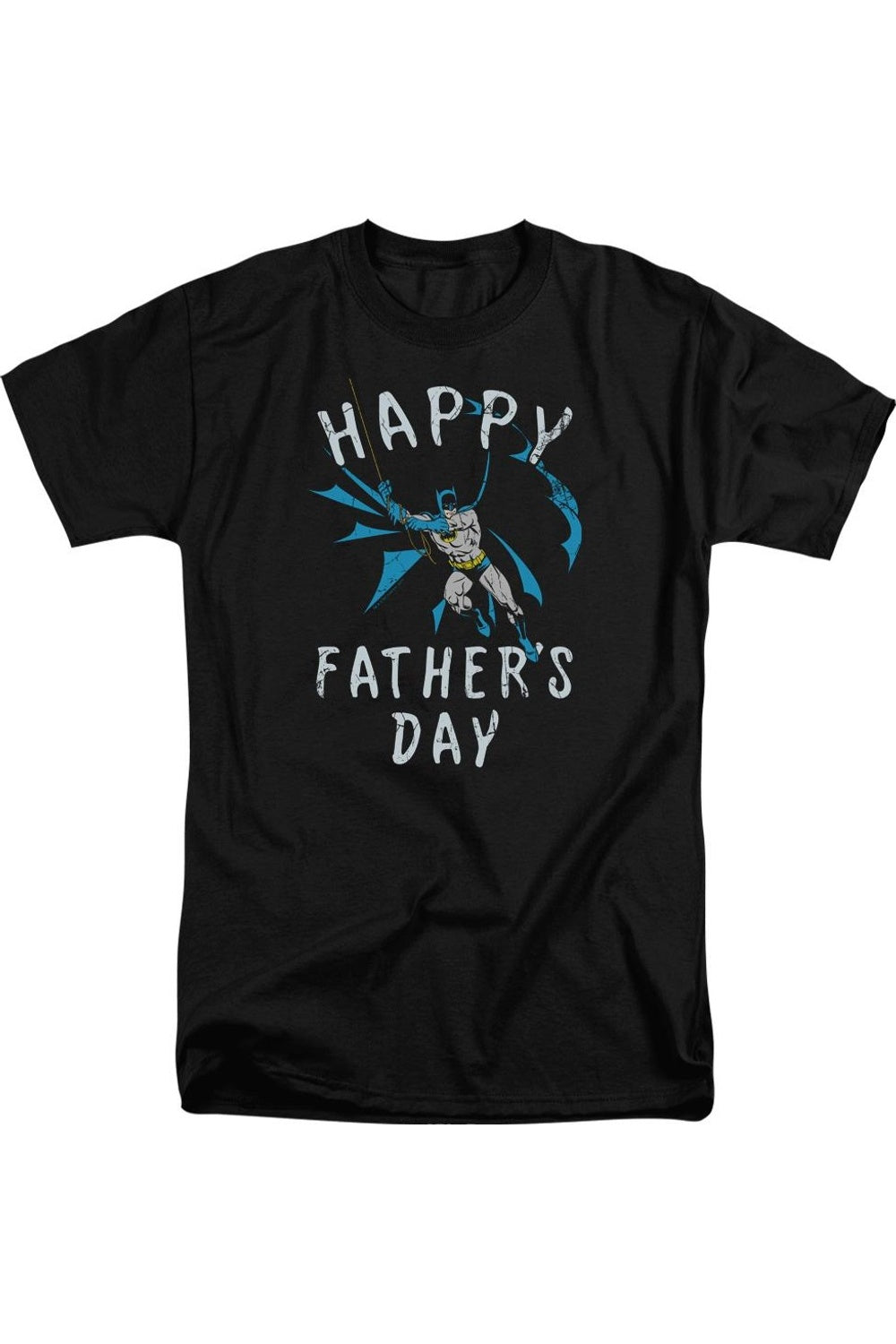 Футболка с коротким рукавом для взрослых с надписью «Бэтмен, день отца» Gildan, черный 
Футболка с коротким рукавом для взрослых с надписью «Бэтмен, день отца» Gildan, черный