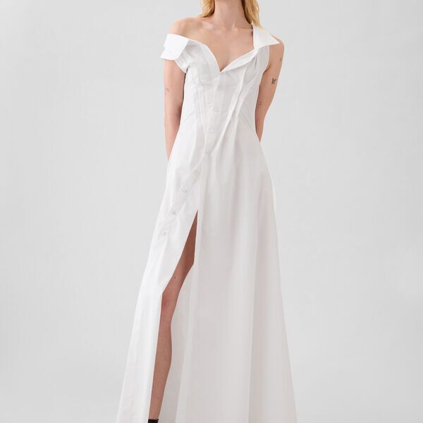 Платье-Рубашка из поплина от зака позена Gap, белый
Платье-Рубашка из поплина от зака позена Gap, белый