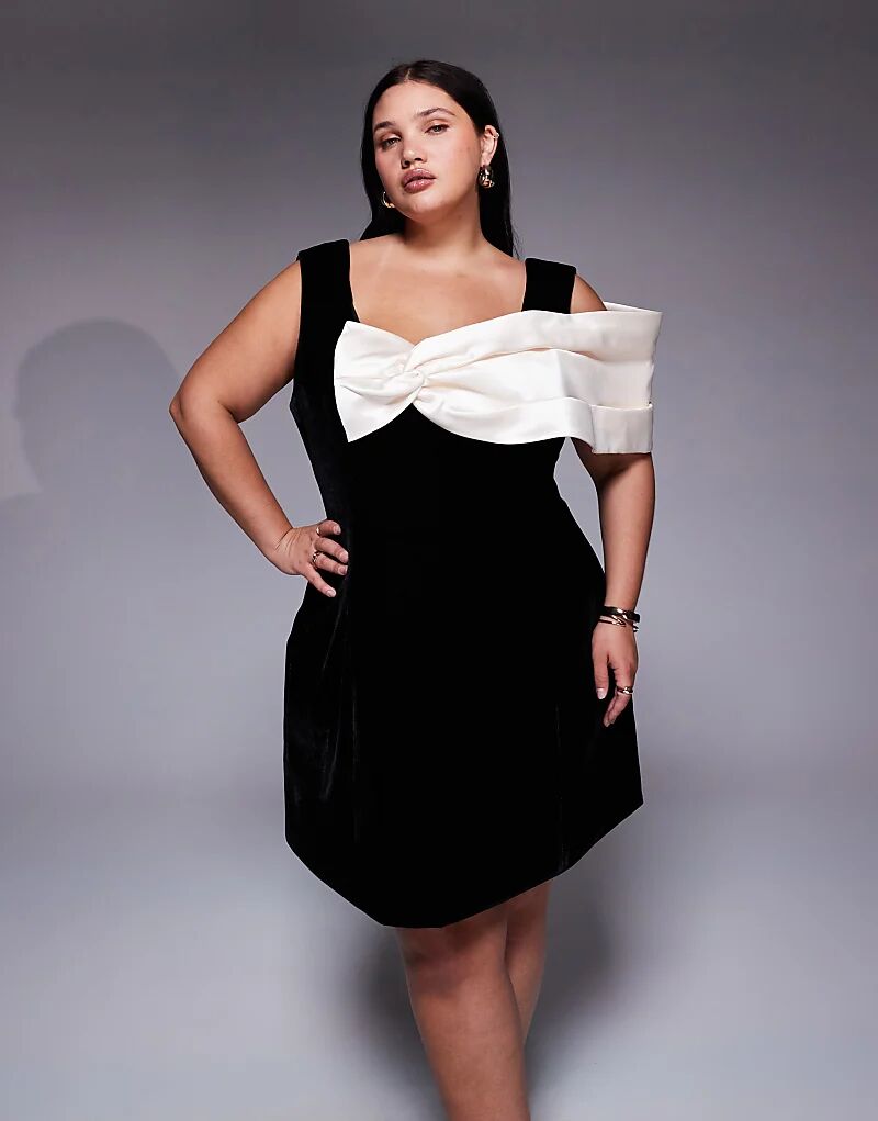 Бархатное мини-платье ASOS LUXE Curve со структурированной атласной драпировкой черного цвета
Бархатное мини-платье ASOS LUXE Curve со структурированной атласной драпировкой черного цвета