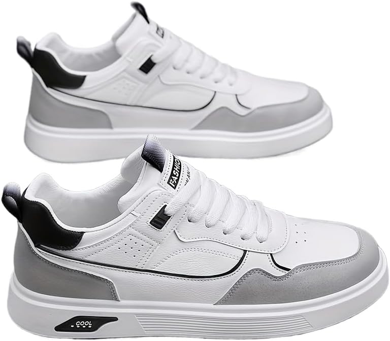 Мужские кеды для скейтбординга с шнуровкой - однотонные низкие кроссовки из ПУ, всесезонная обувь с круглым носком и тканевой подкладкой, для повседневной носки Hhhchpm, белый
Мужские кеды для скейтбординга с шнуровкой - однотонные низкие кроссовки из ПУ, всесезонная обувь с круглым носком и тканевой подкладкой, для повседневной носки Hhhchpm, белый