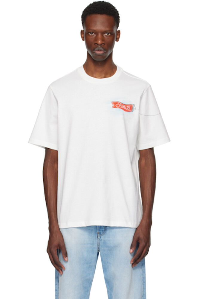 Белая футболка «AMIRI For the World»
Белая футболка «AMIRI For the World»