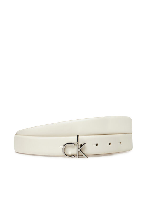 Женский ремень Ck Buckle Belt 3.0_Smooth K60K613156 Calvin Klein, белый 
Женский ремень Ck Buckle Belt 3.0_Smooth K60K613156 Calvin Klein, белый