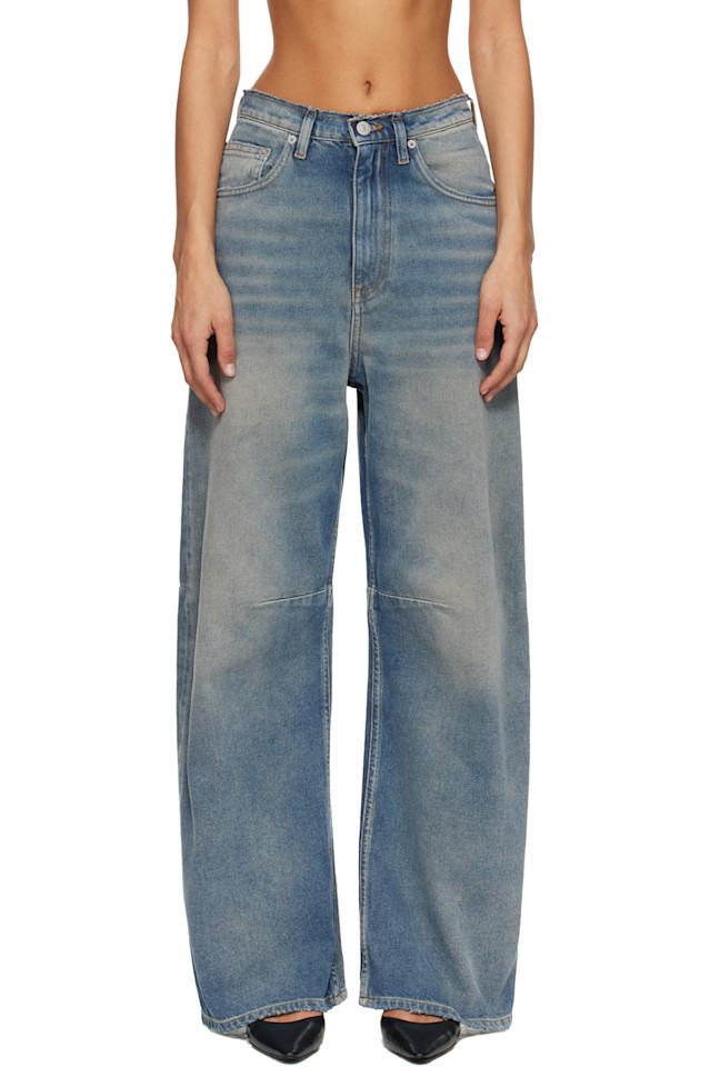 Mm6 Maison Margiela Синие джинсы с широкими штанинами
Mm6 Maison Margiela Синие джинсы с широкими штанинами