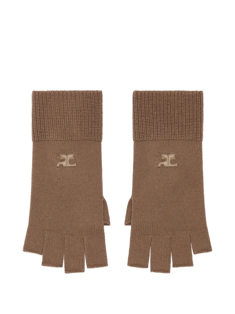 Перчатки-митенки в рубчик Courrèges, коричневый
Перчатки-митенки в рубчик Courrèges, коричневый