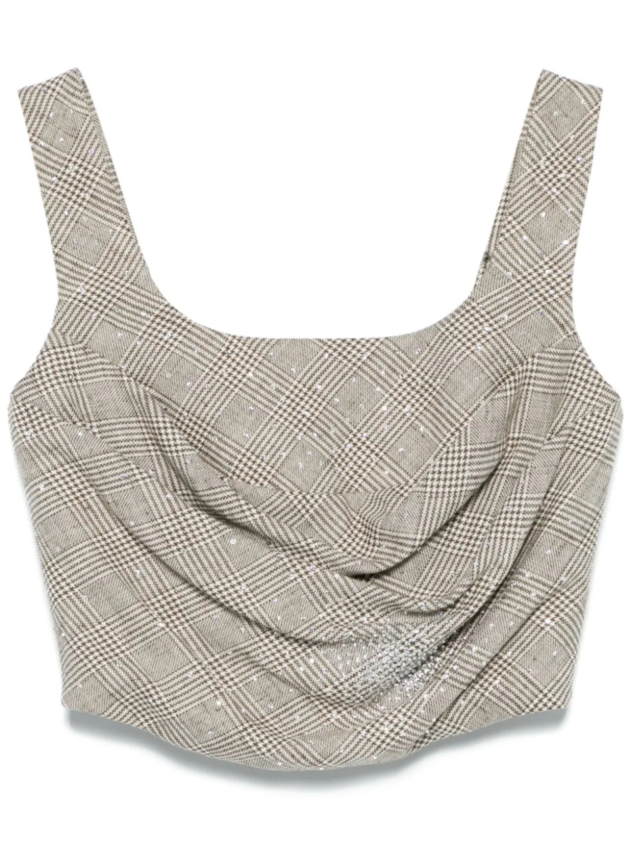 Корсетный топ Giuseppe Di Morabito в клетку, нейтральный
Корсетный топ Giuseppe Di Morabito в клетку, нейтральный