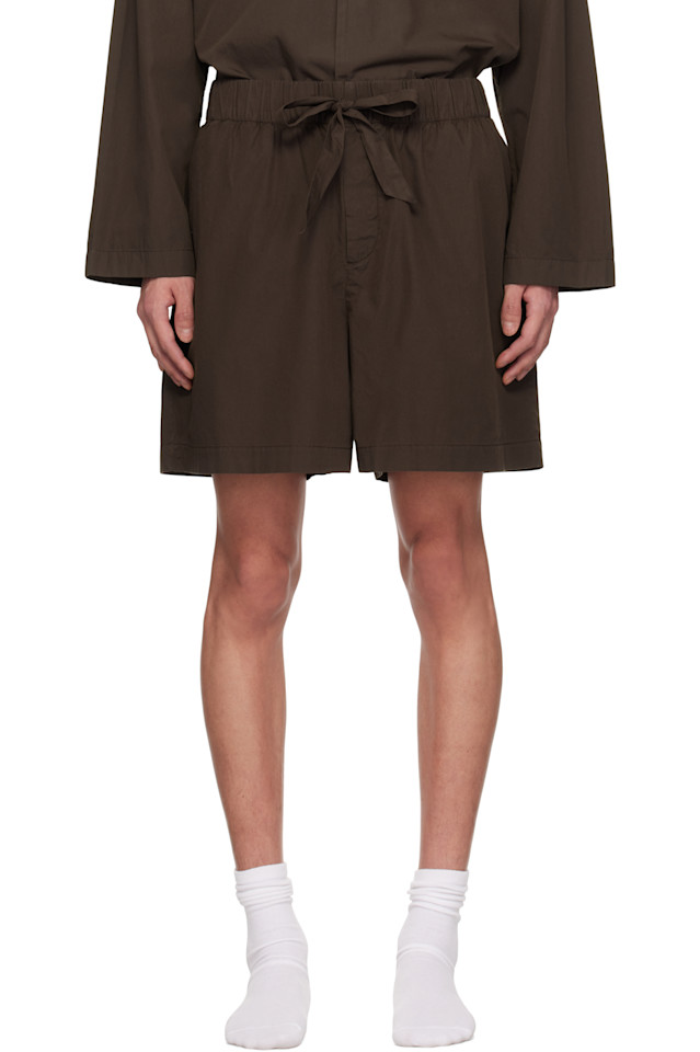 Пижамные шорты из поплина Tekla, коричневый
Пижамные шорты из поплина Tekla, коричневый