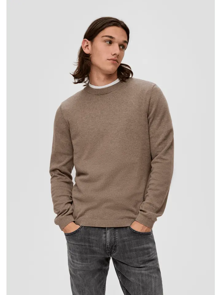 Пуловер QS, коричневый
Пуловер QS, коричневый