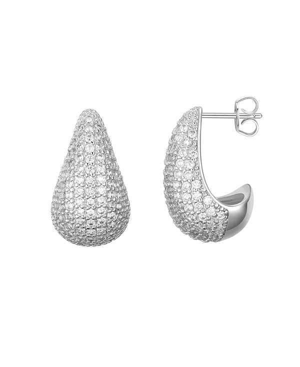 Крупные серьги-подвески с позолоченными кубическими цирконами Macy'S, silver
Крупные серьги-подвески с позолоченными кубическими цирконами Macy'S, silver