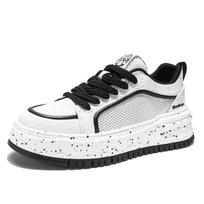 BAKE Скользоустойчивые легкие дышащие мужские лоу-топ скейтбордские кеды бело-черные, цвет White Black
BAKE Скользоустойчивые легкие дышащие мужские лоу-топ скейтбордские кеды бело-черные, цвет White Black