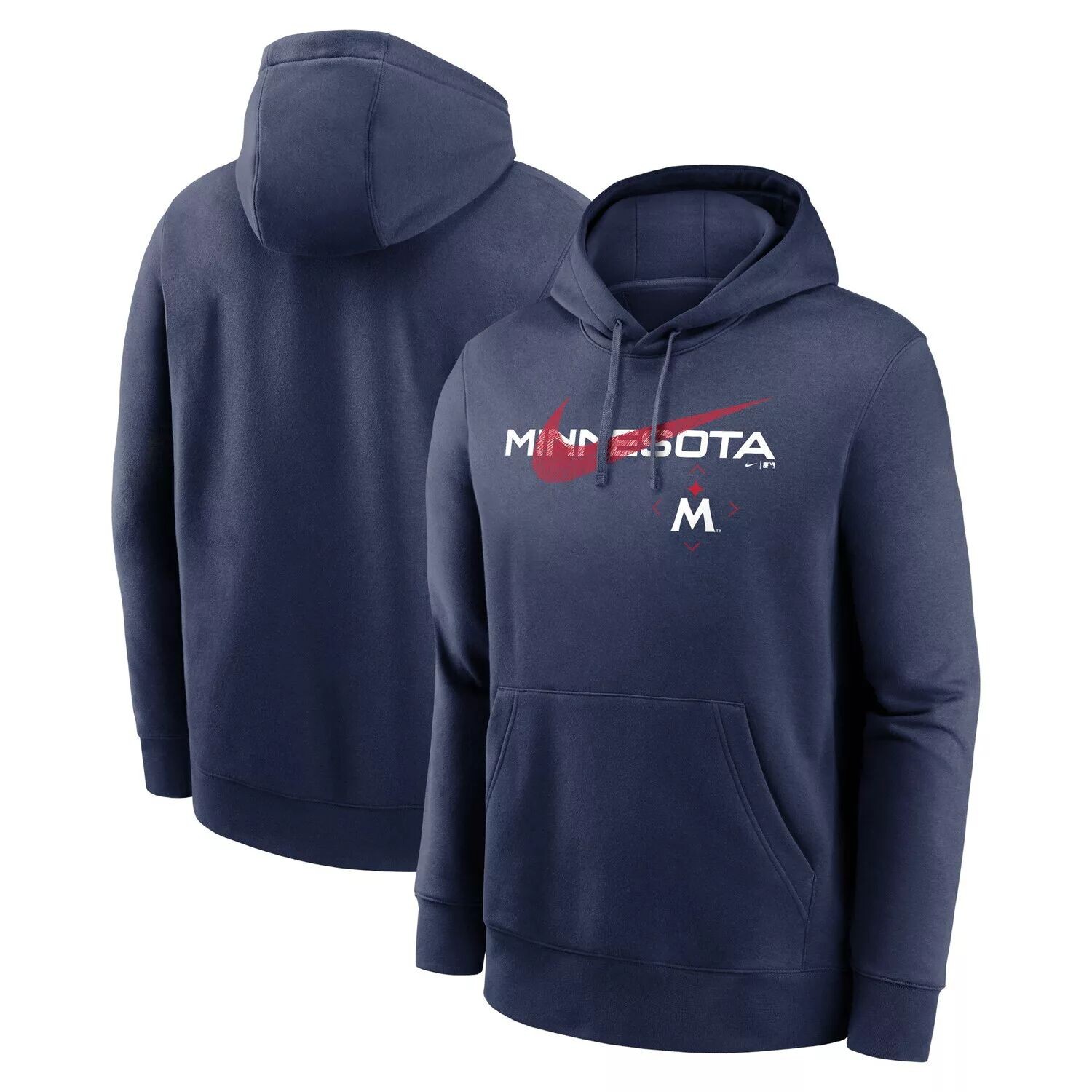Мужской темно-синий пуловер с капюшоном Minnesota Twins 2023 Swoosh Neighborhood Nike 
Мужской темно-синий пуловер с капюшоном Minnesota Twins 2023 Swoosh Neighborhood Nike