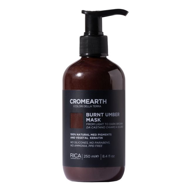 Маска для волос цвета жженой умбры Cromearth Rica, 250 мл
Маска для волос цвета жженой умбры Cromearth Rica, 250 мл