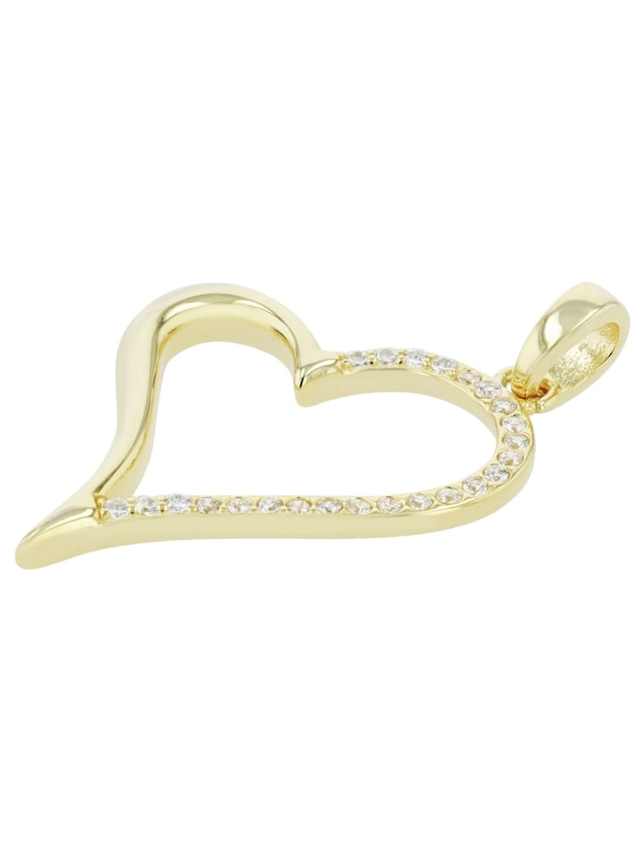 Adeliás Женский кулон - Сердце. Кулон в форме сердца из серебра 925 пробы с кубическим цирконием в золотой оправе
Adeliás Женский кулон - Сердце. Кулон в форме сердца из серебра 925 пробы с кубическим цирконием в золотой оправе