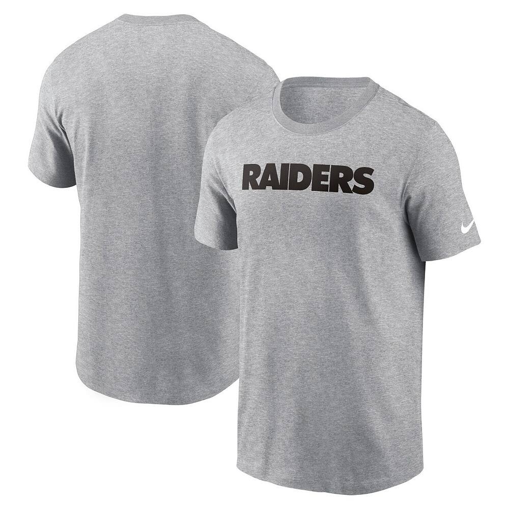 Мужская футболка Nike Heather Grey Las Vegas Raiders Primetime Wordmark Essential, цвет Lvr Grey
Мужская футболка Nike Heather Grey Las Vegas Raiders Primetime Wordmark Essential, цвет Lvr Grey