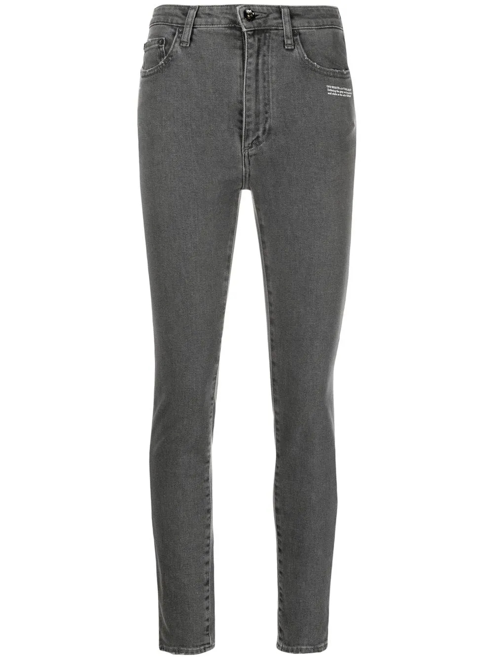 Укороченные джинсы скинни с надписью OFF-WHITE, серый
Укороченные джинсы скинни с надписью OFF-WHITE, серый