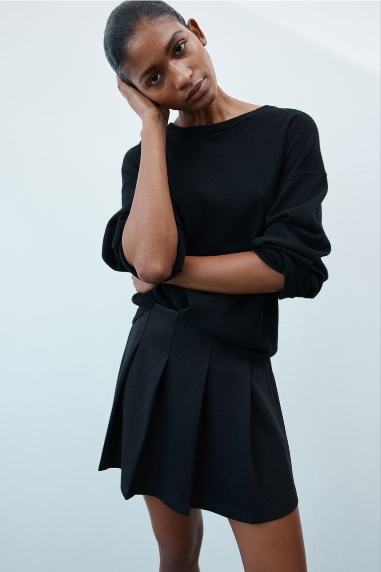 Плиссированная юбка из джерси H&M, черный
Плиссированная юбка из джерси H&M, черный