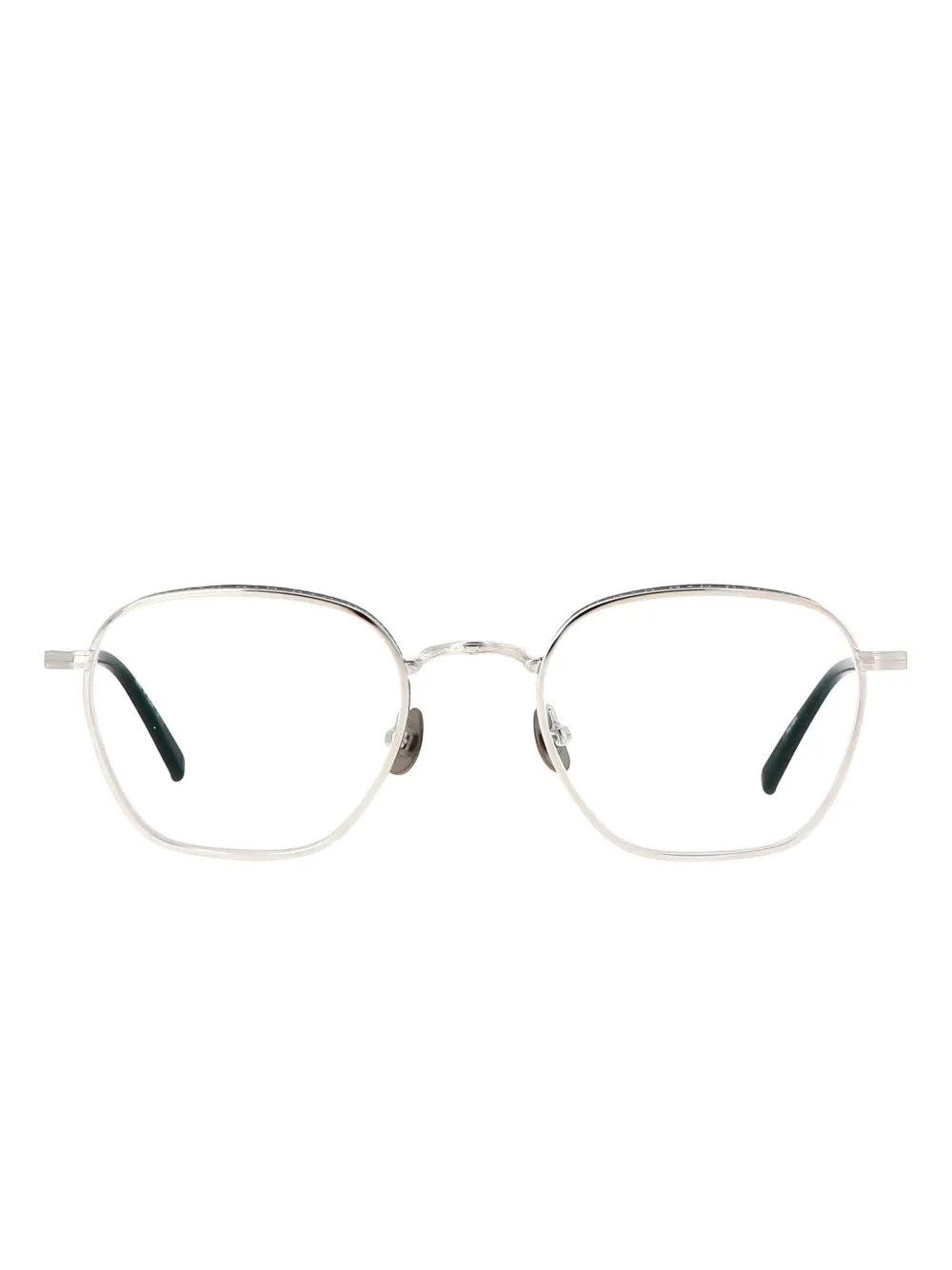 Круглые очки в декорированной оправе Matsuda, серебряный
Круглые очки в декорированной оправе Matsuda, серебряный