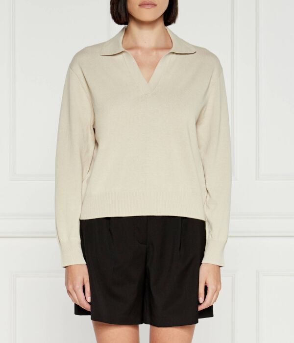 Пуловер женский Samsøe Samsøe с воротником, бежевый
Пуловер женский Samsøe Samsøe с воротником, бежевый