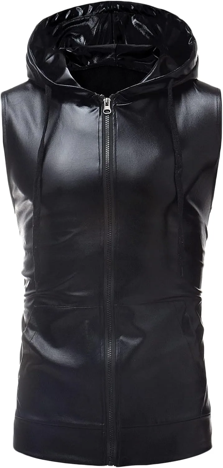 Tuduoms блестящий модный жилет-худи для мужчин с металлической молнией
Tuduoms блестящий модный жилет-худи для мужчин с металлической молнией