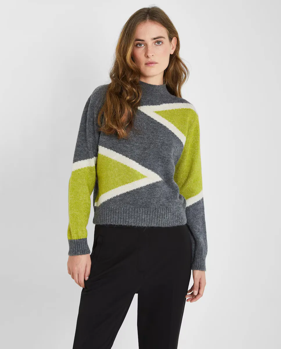 Женский короткий джемпер с воротником перкинс Trucco, серый
Женский короткий джемпер с воротником перкинс Trucco, серый