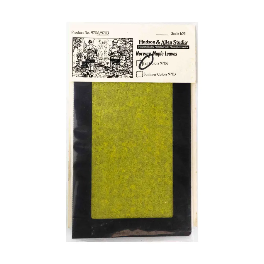 Листья норвежского клена — цвета осени, Miniature Accessories (1/35 Scale) (Hudson & Allen Studios)
Листья норвежского клена — цвета осени, Miniature Accessories (1/35 Scale) (Hudson & Allen Studios)