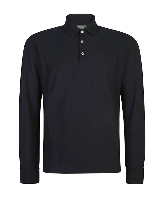 Рубашка поло с длинными рукавами Zanone, черный
Рубашка поло с длинными рукавами Zanone, черный