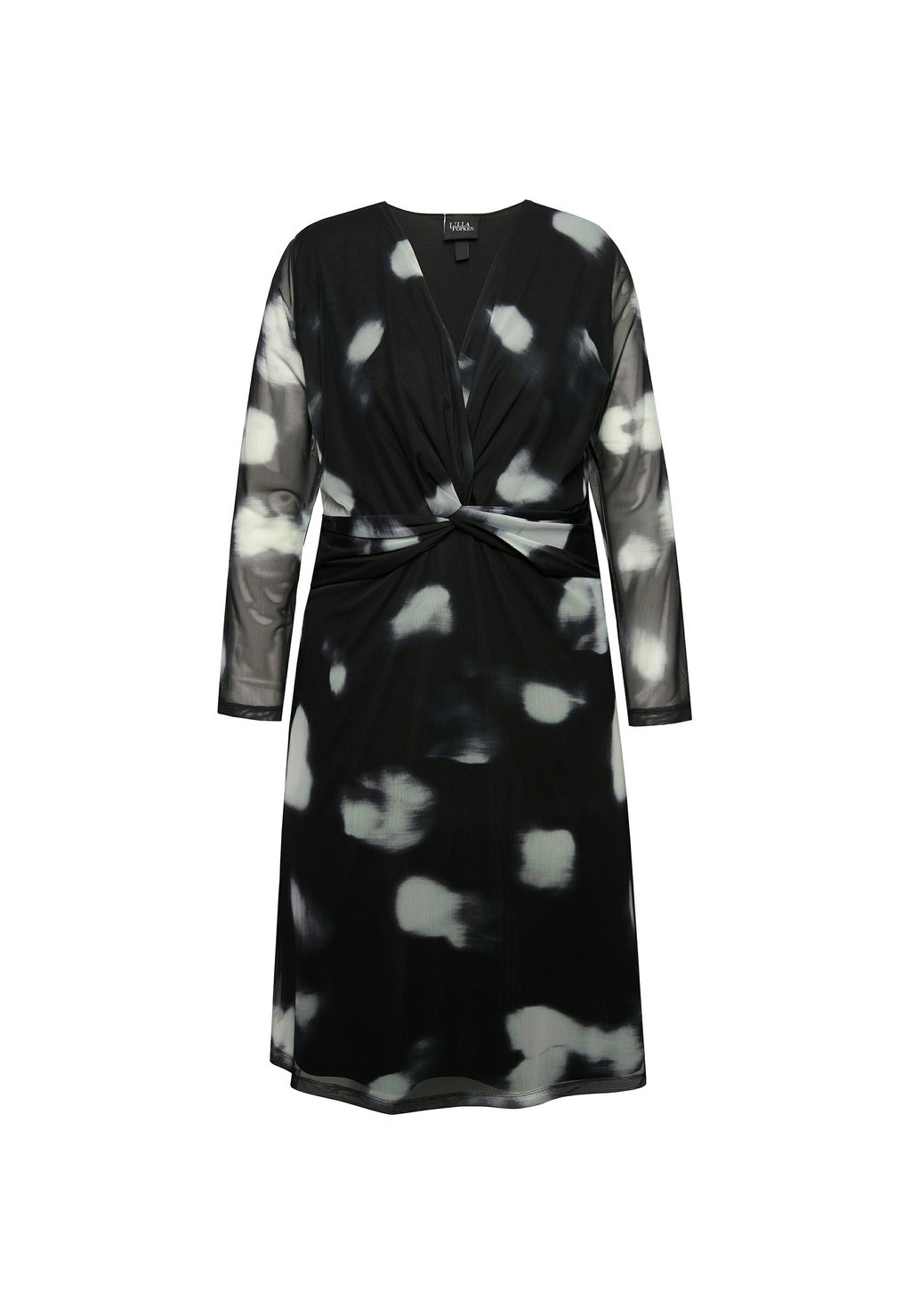 Повседневное платье POLKA DOT LAYERED Ulla Popken, черный 
Повседневное платье POLKA DOT LAYERED Ulla Popken, черный