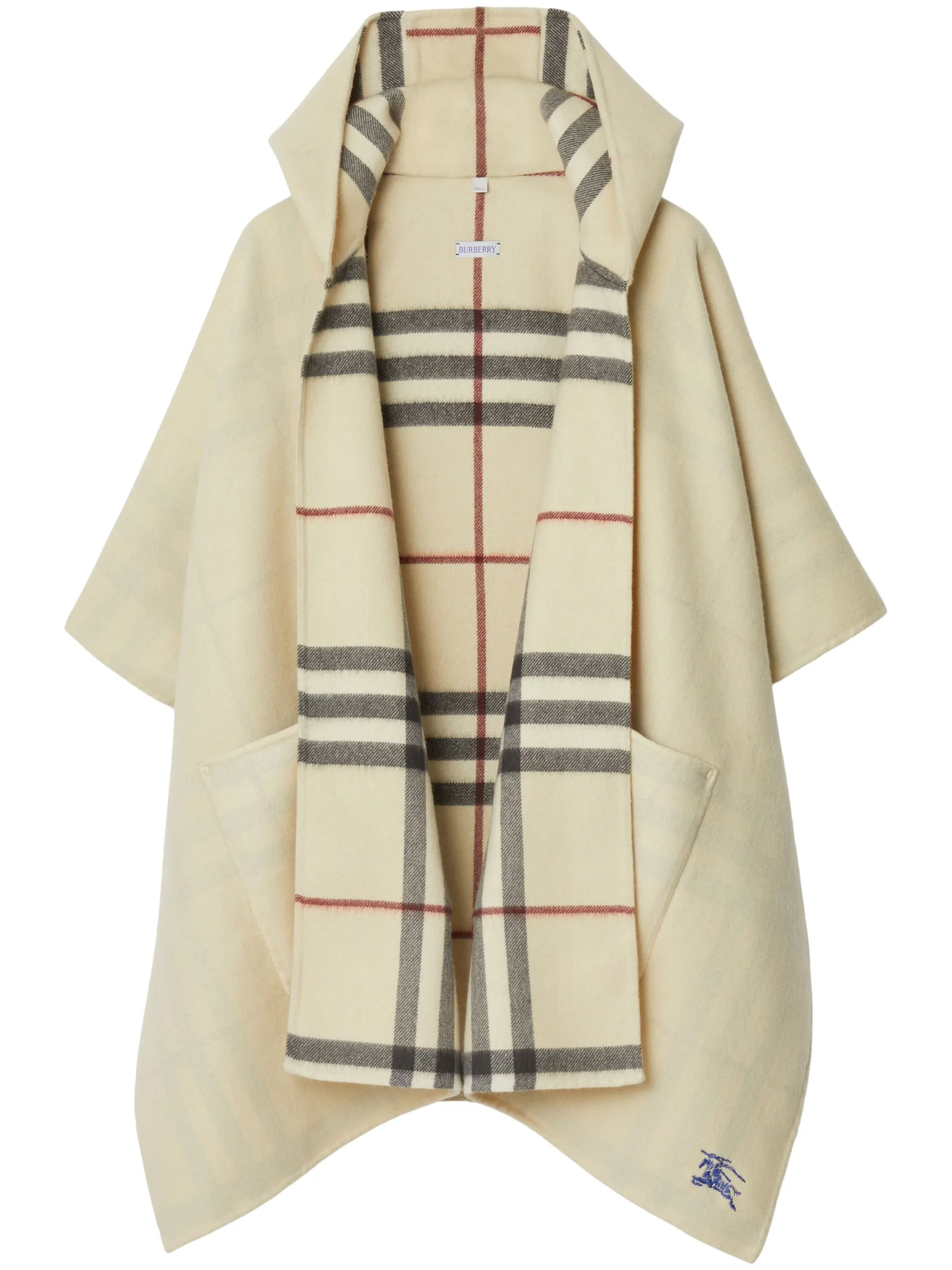 Кашемировый кейп с вышивкой EKD Burberry, бежевый
Кашемировый кейп с вышивкой EKD Burberry, бежевый