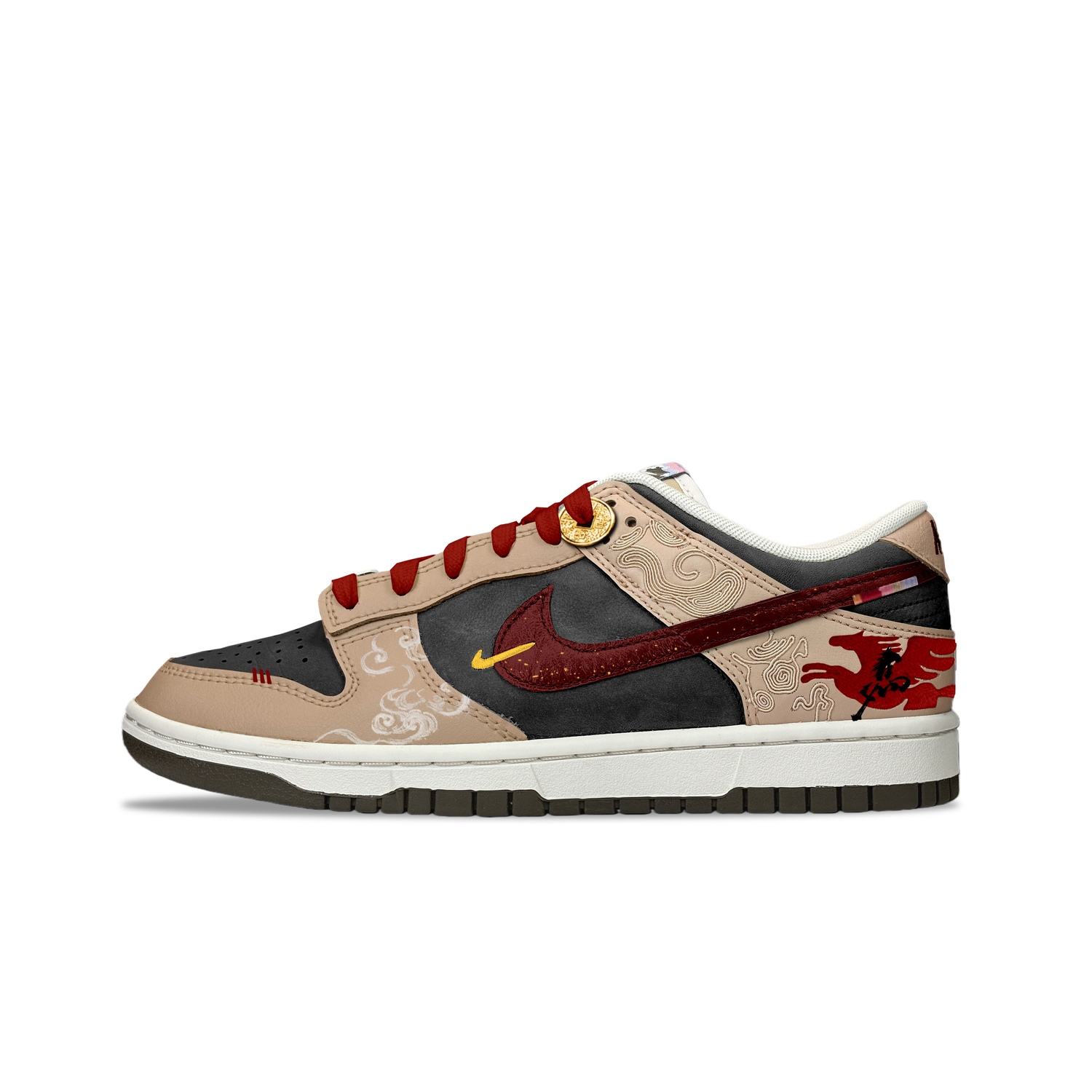 Nike Dunk Low топ Skateboard Shoes мужские бежевый черный красный
Nike Dunk Low топ Skateboard Shoes мужские бежевый черный красный