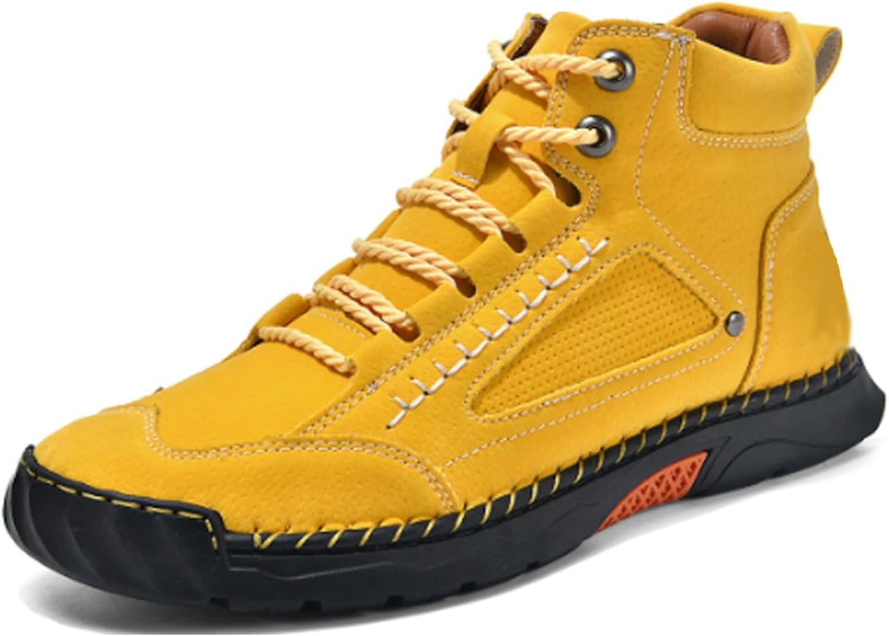 Мужские повседневные кожаные кроссовки ручной работы, средние, противоскользящие, дышащие, легкие, для улицы, ботинки чукка до щиколотки для вождения и прогулок Generic, желтый
Мужские повседневные кожаные кроссовки ручной работы, средние, противоскользящие, дышащие, легкие, для улицы, ботинки чукка до щиколотки для вождения и прогулок Generic, желтый