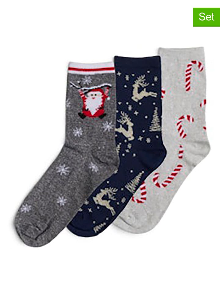 Носки Pieces, цвет grau/dunkelblau 
Носки Pieces, цвет grau/dunkelblau