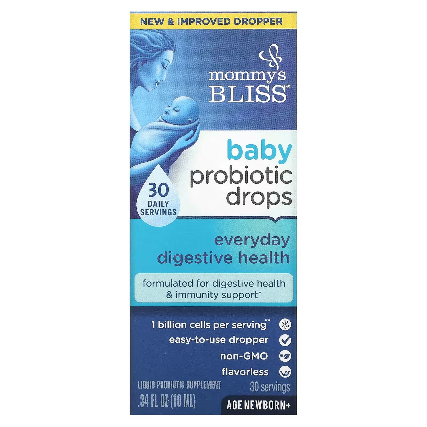 Пробиотические капли Mommy's Bliss Baby для здоровья пищеварительной системы новорожденных
Пробиотические капли Mommy's Bliss Baby для здоровья пищеварительной системы новорожденных