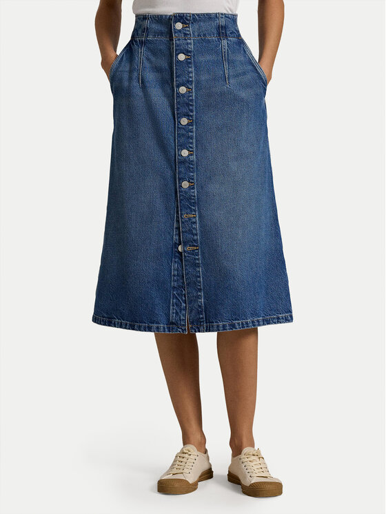 Джинсовая юбка обычного кроя 211959036001 Polo Ralph Lauren, синий
Джинсовая юбка обычного кроя 211959036001 Polo Ralph Lauren, синий