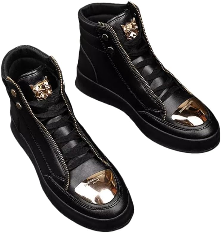 Мужские высокие кожаные ботинки - модные кроссовки - подходят для улицы, активного отдыха и повседневного использования Fmshi, черный
Мужские высокие кожаные ботинки - модные кроссовки - подходят для улицы, активного отдыха и повседневного использования Fmshi, черный