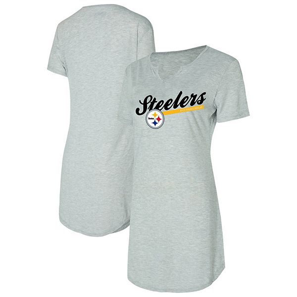 Женская футболка-ночнушка Petition Knit Pittsburgh Steelers серого цвета Unbranded
Женская футболка-ночнушка Petition Knit Pittsburgh Steelers серого цвета Unbranded