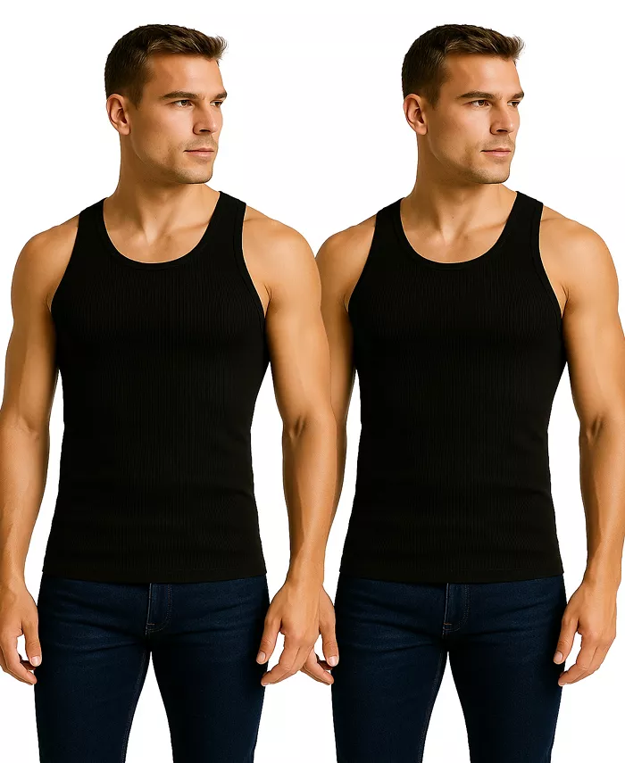 Мужская майка с ребристой вязкой, 2 шт Galaxy By Harvic, черный
Мужская майка с ребристой вязкой, 2 шт Galaxy By Harvic, черный