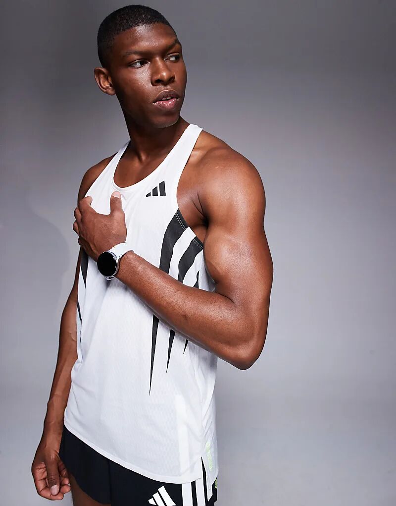 Жилет adidas Running Adizero с тремя полосками по бокам белого цвета Adidas Performance
Жилет adidas Running Adizero с тремя полосками по бокам белого цвета Adidas Performance