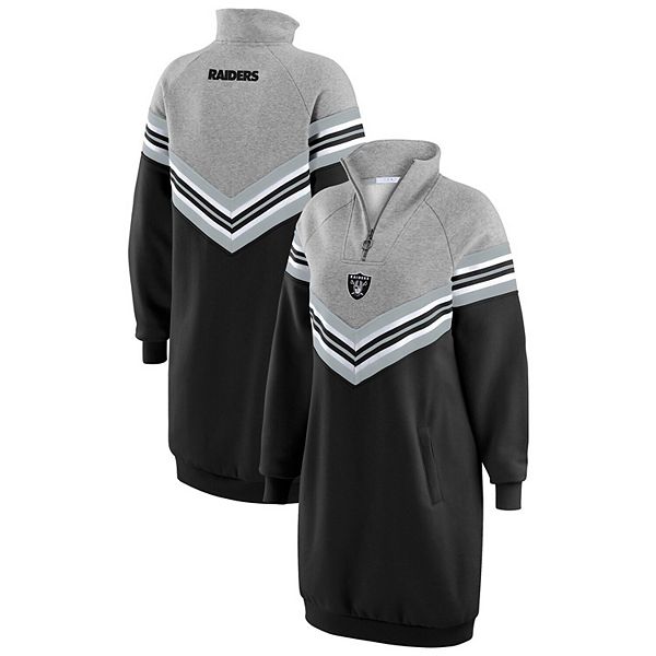Женское платье Las Vegas Raiders в черном и сером цвете с шевронными полосами Wear By Erin Andrews
Женское платье Las Vegas Raiders в черном и сером цвете с шевронными полосами Wear By Erin Andrews