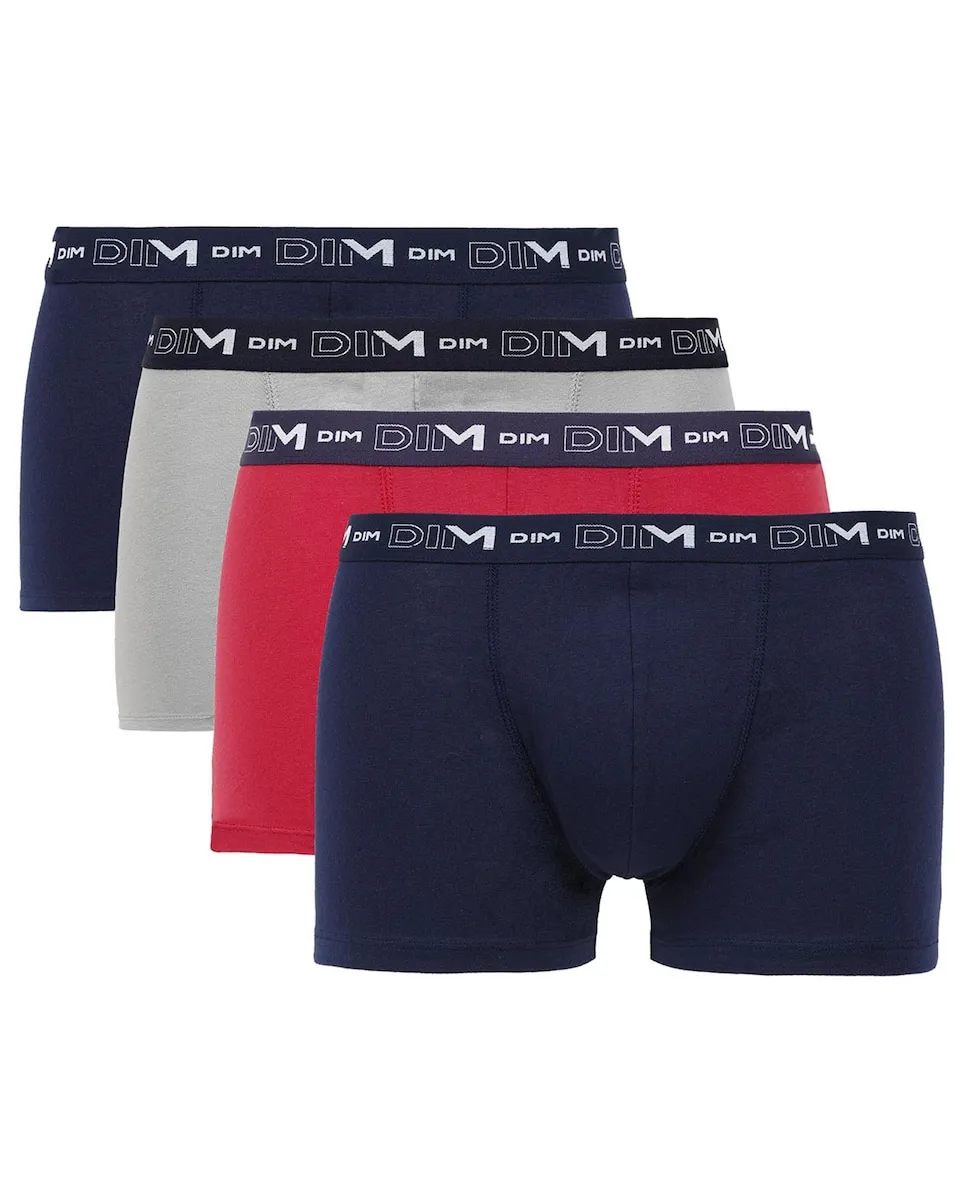 Набор из четырех боксеров из эластичного хлопка разных цветов с поясом с логотипом Dim
Набор из четырех боксеров из эластичного хлопка разных цветов с поясом с логотипом Dim