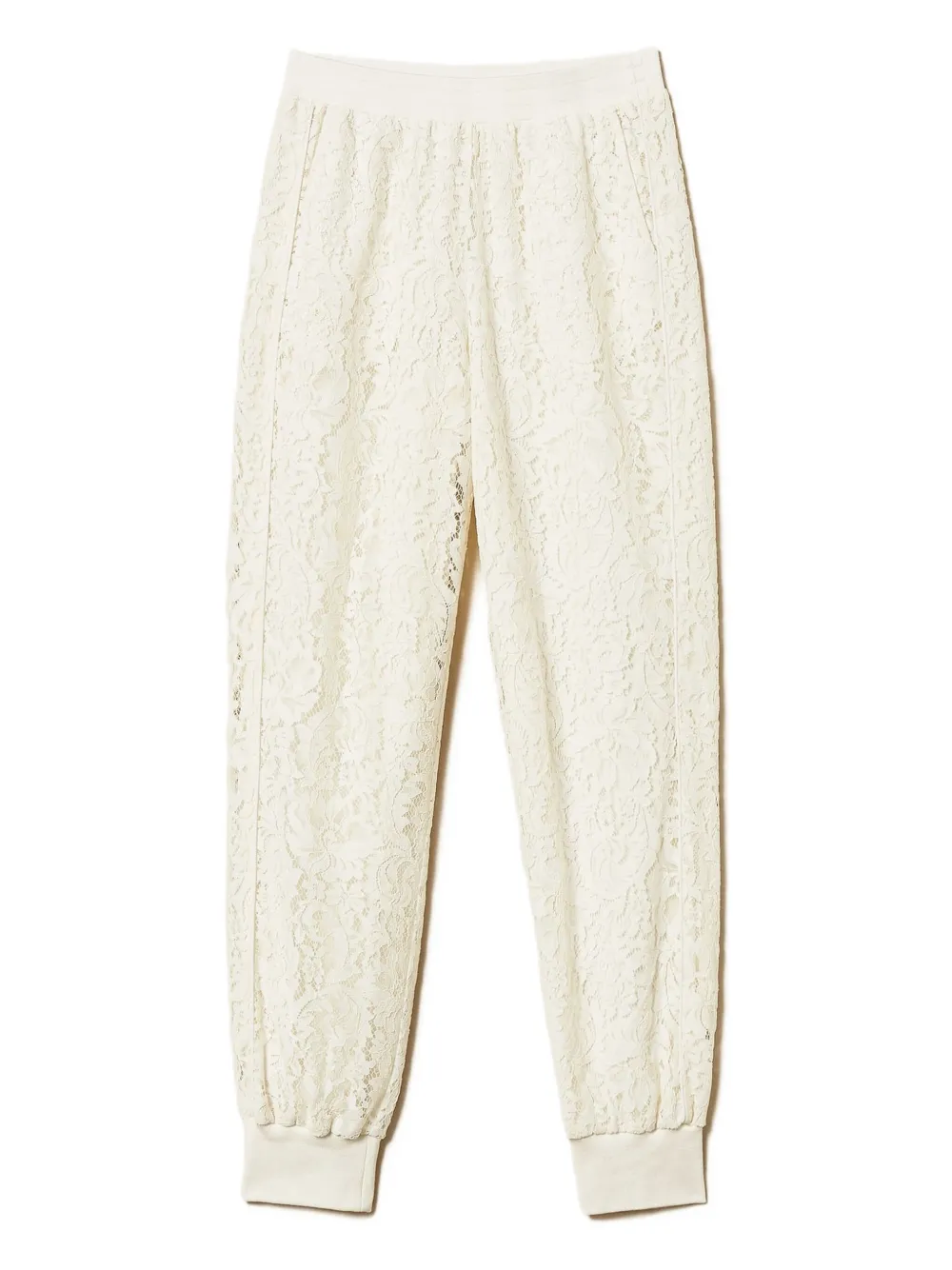 Трикотажные джоггеры с кружевом Twinset, белый
Трикотажные джоггеры с кружевом Twinset, белый