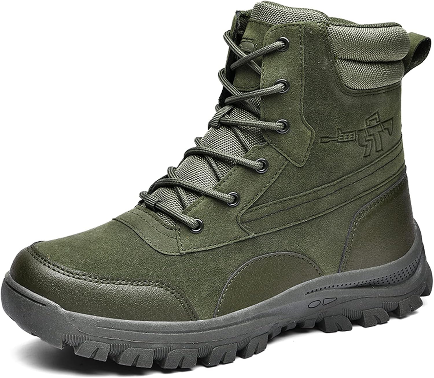 Мужские тактические военные ботинки Eliogn Боевое снаряжение для активного отдыха Кожаные легкие пустынные ботинки, зеленый
Мужские тактические военные ботинки Eliogn Боевое снаряжение для активного отдыха Кожаные легкие пустынные ботинки, зеленый
