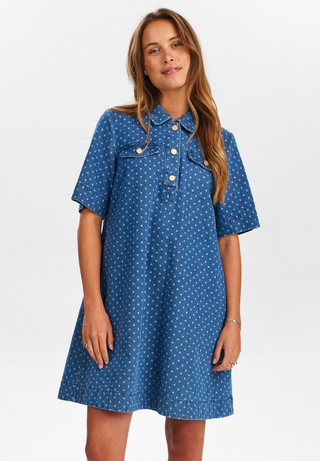 Джинсовое платье NUHADDIE Nümph, цвет Medium Blue Denim
Джинсовое платье NUHADDIE Nümph, цвет Medium Blue Denim