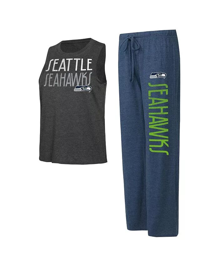 Женский комплект для отдыха из темно-синего, угольного цвета с потертостями Seattle Seahawks Muscle майка и брюки Concepts Sport
Женский комплект для отдыха из темно-синего, угольного цвета с потертостями Seattle Seahawks Muscle майка и брюки Concepts Sport