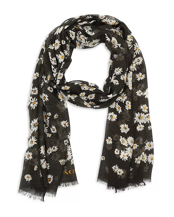 Шарф с принтом в виде гроздей ромашек Coach, мультиколор
Шарф с принтом в виде гроздей ромашек Coach, мультиколор