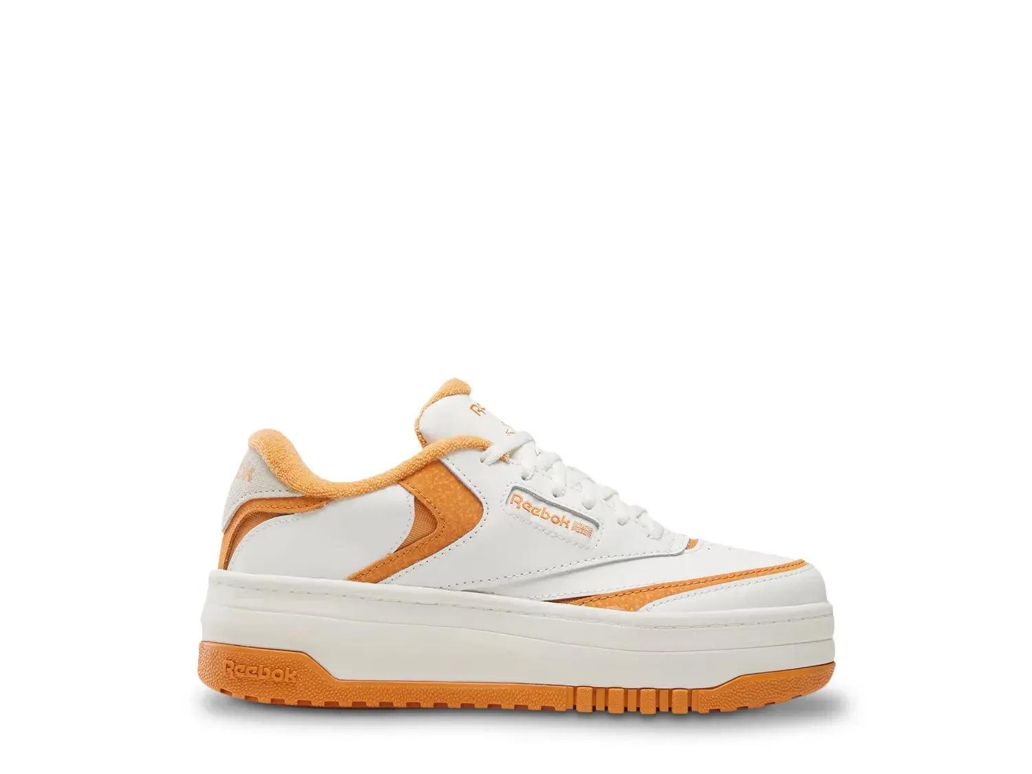 Кроссовки Club C Extra - детские Reebok, Off White/Orange 
Кроссовки Club C Extra - детские Reebok, Off White/Orange
