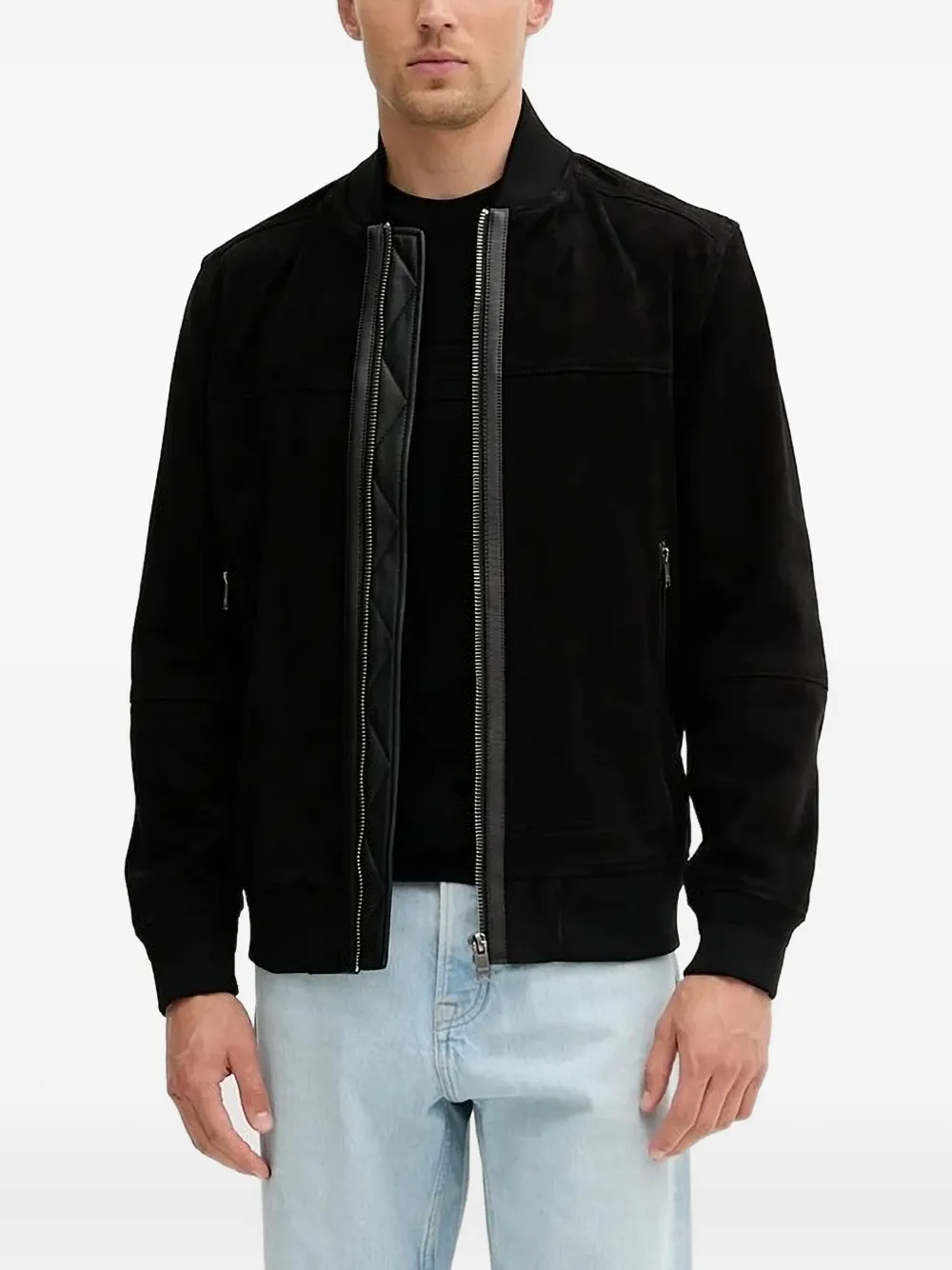 Куртка-бомбер на молнии BOSS, черный
Куртка-бомбер на молнии BOSS, черный